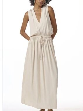 Splendid Collection Linen-Blend Navy BlueMaxi Dress Size XS